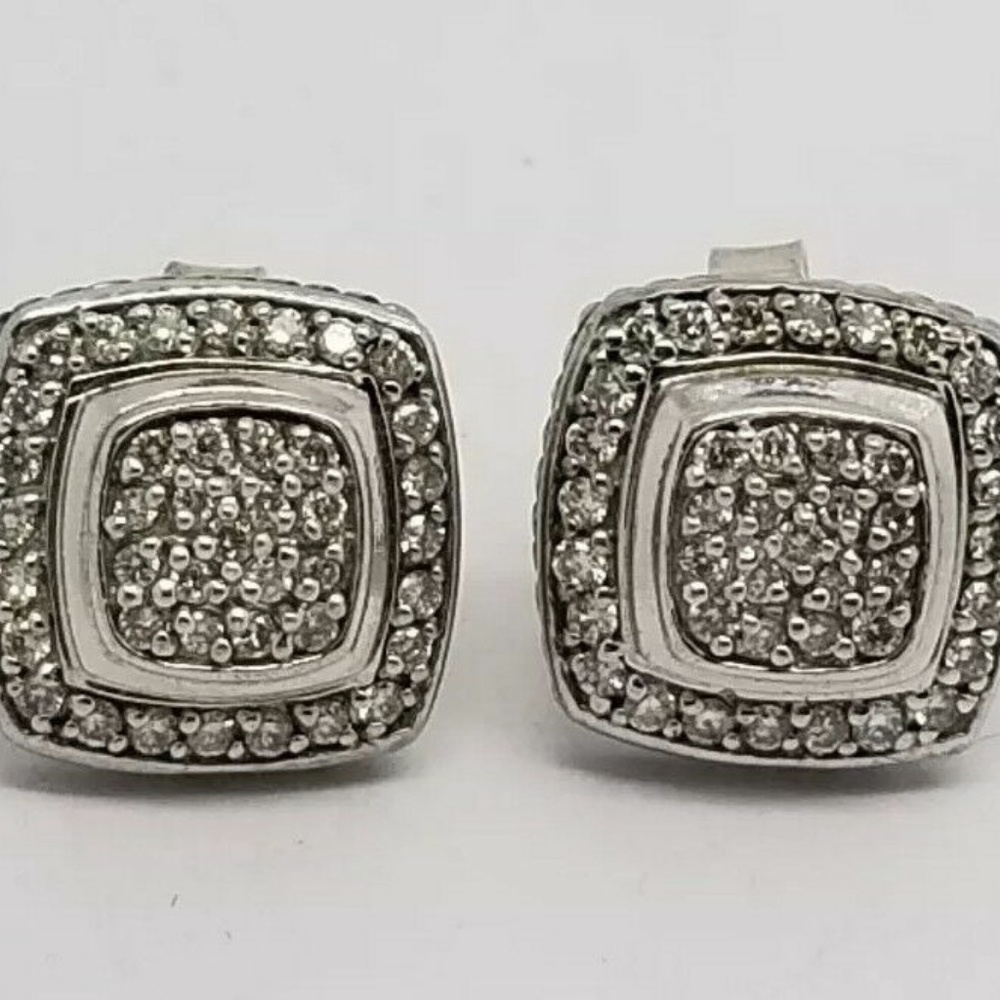 DAVID YURMAN Pave Diamond Albion Earrings